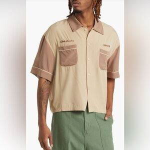 CHECKS Beige and Brown Short Sleeve Shirt